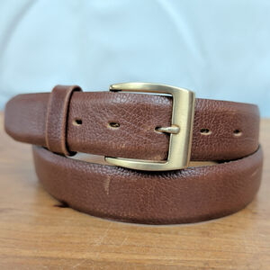 Vintage USA Made Paris Pebbled Leather Belt Size 38